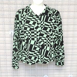 Asos Design Bell Sleeve Collar Button Down Size 18